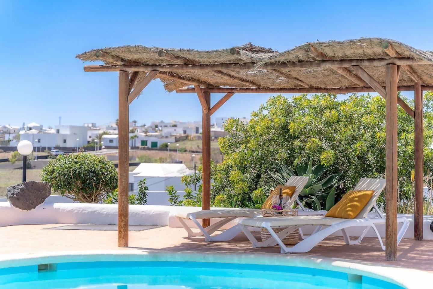 Amazing 3 Bedroom Ocean View With Pool Tías Dış mekan fotoğraf